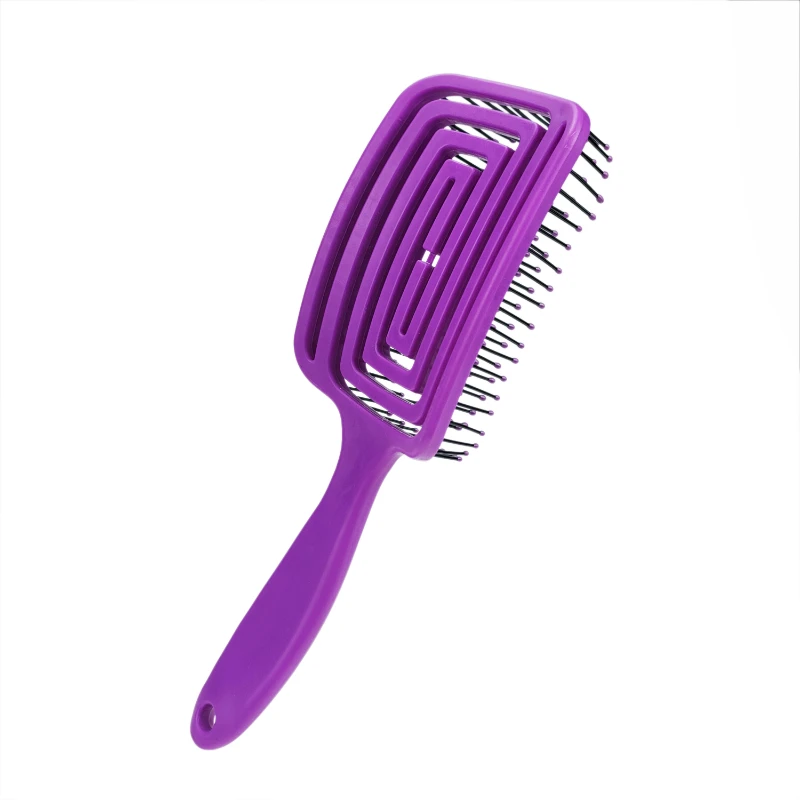 

JounhTyiy Professional Hairdresser Frizz Special Comb Detangling Maze Smooth Hair Tool Massage Wet Dry Hairbrush for Woman Bulk