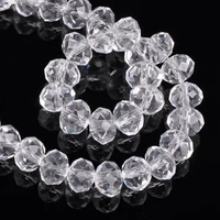 rondelle faceted czech crystal glass clear solid color 3mm 4mm 6mm 81012141618mm loose spacer beads for jewelry making diy