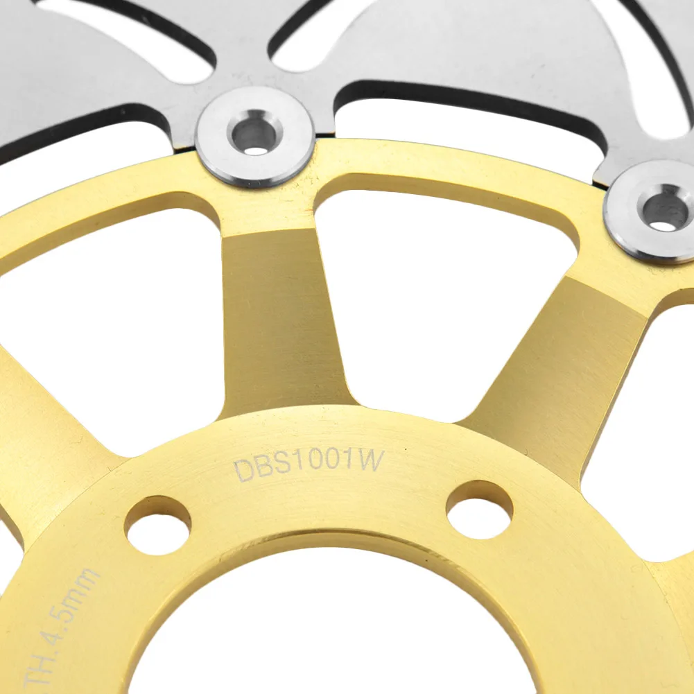 1 пара золотых роторов переднего тормозного диска мотоцикла для Suzuki GSX750/750F/600F/R400 и