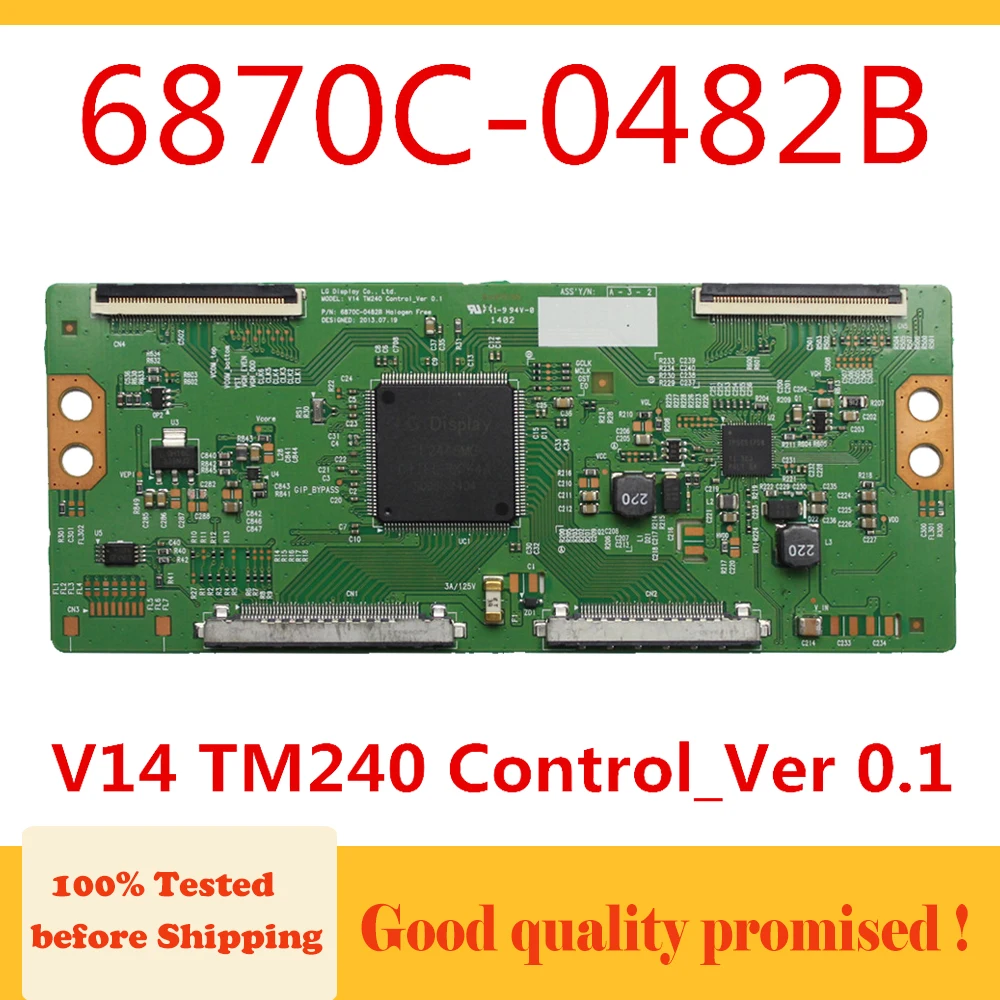 Tcon Board 6870C-0482B V14 TM240 Control_Ver 0.1 светодиодный Plate для TV TX-47AS650E 420lcduf (VG)(F1) TX-42AS650B T Con