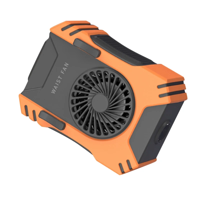 

5000Mah Portable Waist Fan USB Air Conditioner Hanging Neck Mini Fan Led Outdoor Sports Cooling Fan