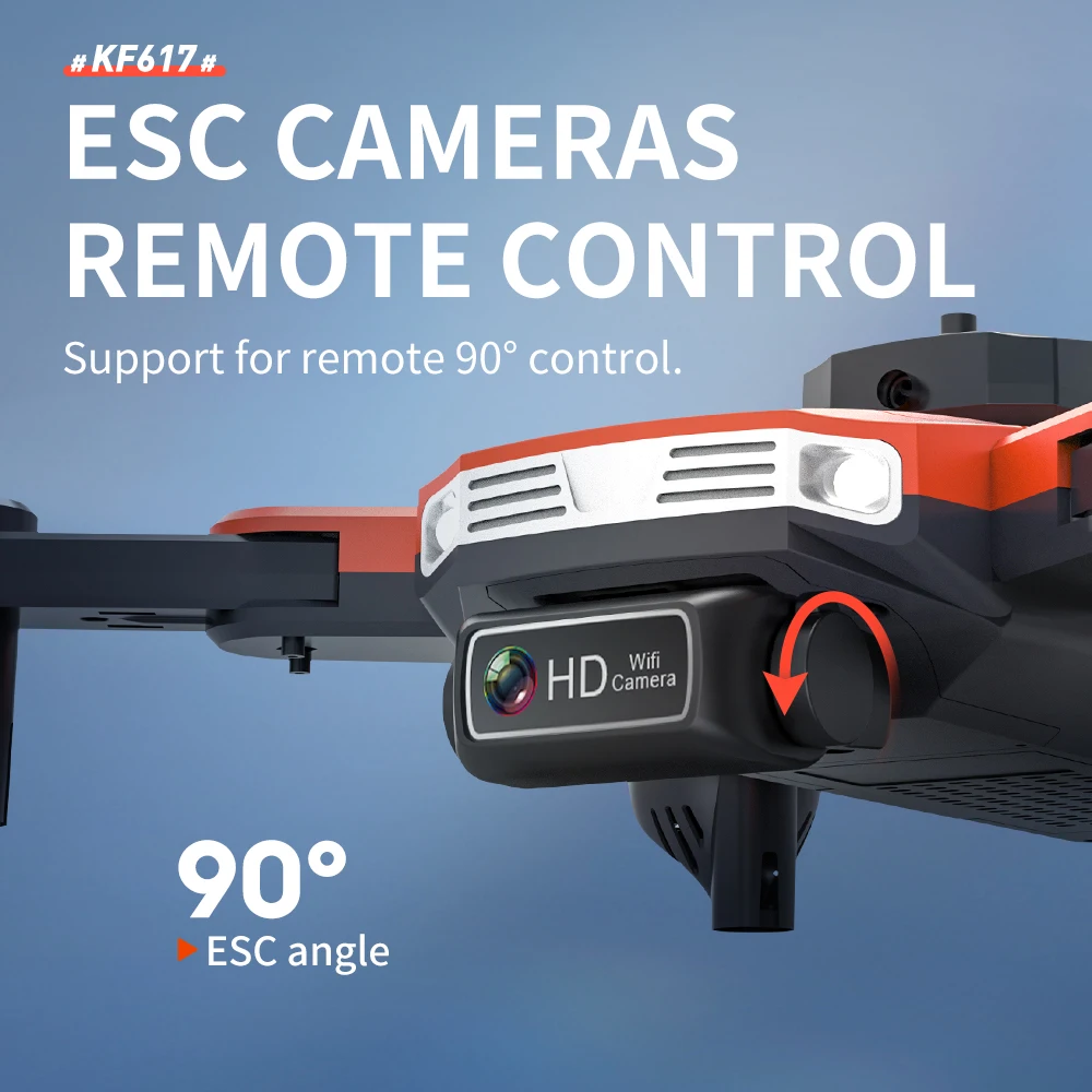 Профессиональный Квадрокоптер KF617 Pro с двойной камерой 4K Wi-Fi FPV удержанием высоты