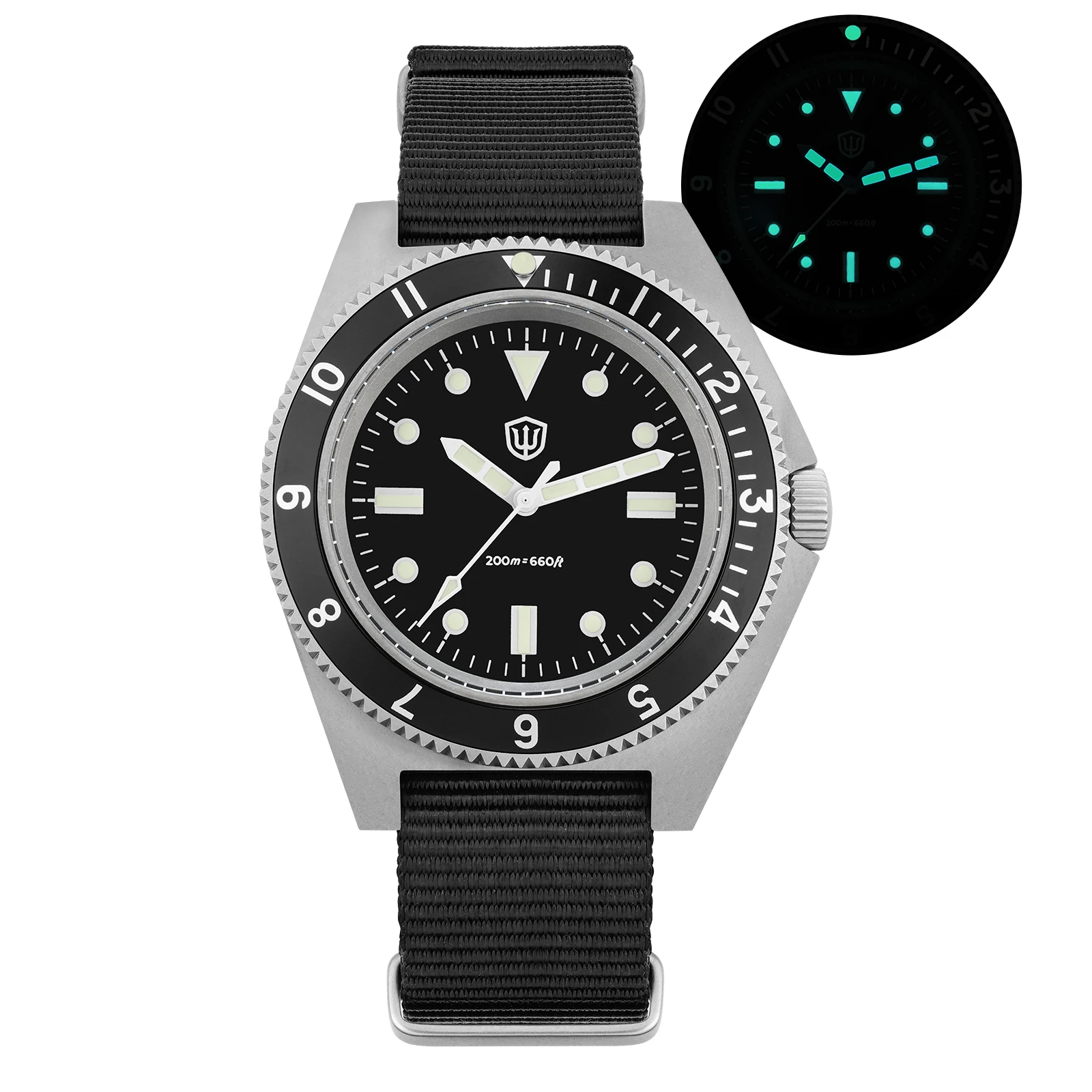 Watchdives WD1972 Кварцевые часы VH31 Sweep Seconds Механизм Сапфировое стекло BGW9 Светящиеся 20 бар Водонепроницаемые винтажные мужские часы (art.: 3920cd1ebbc58) - 3920cd1ebbc58