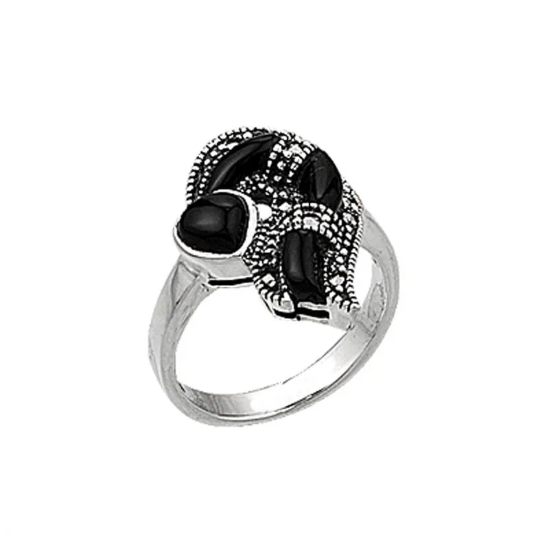 

Silver 925 Sterling Marcasite Ring