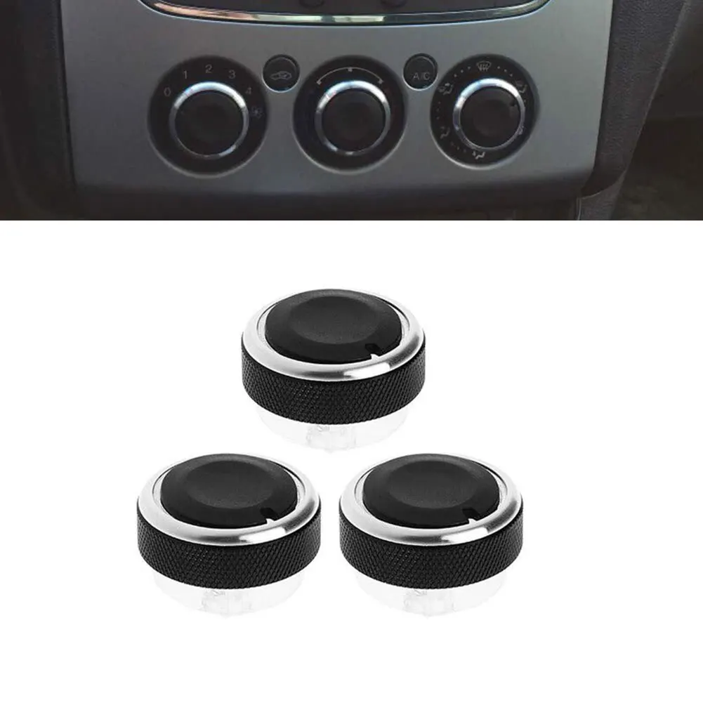

Parts Air Condition Knob 3Pcs Automotive Interior Black Control Switch For Ford For MK2 MK3 2004-2018 Brand New