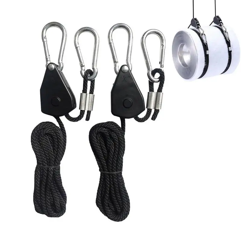 

1,8 дюймов 8 футов длинный сверхмощный Регулируемый веревочный зажим Yo-yo вешалка для светильник щивания света комплект подвесной трещотка ка...