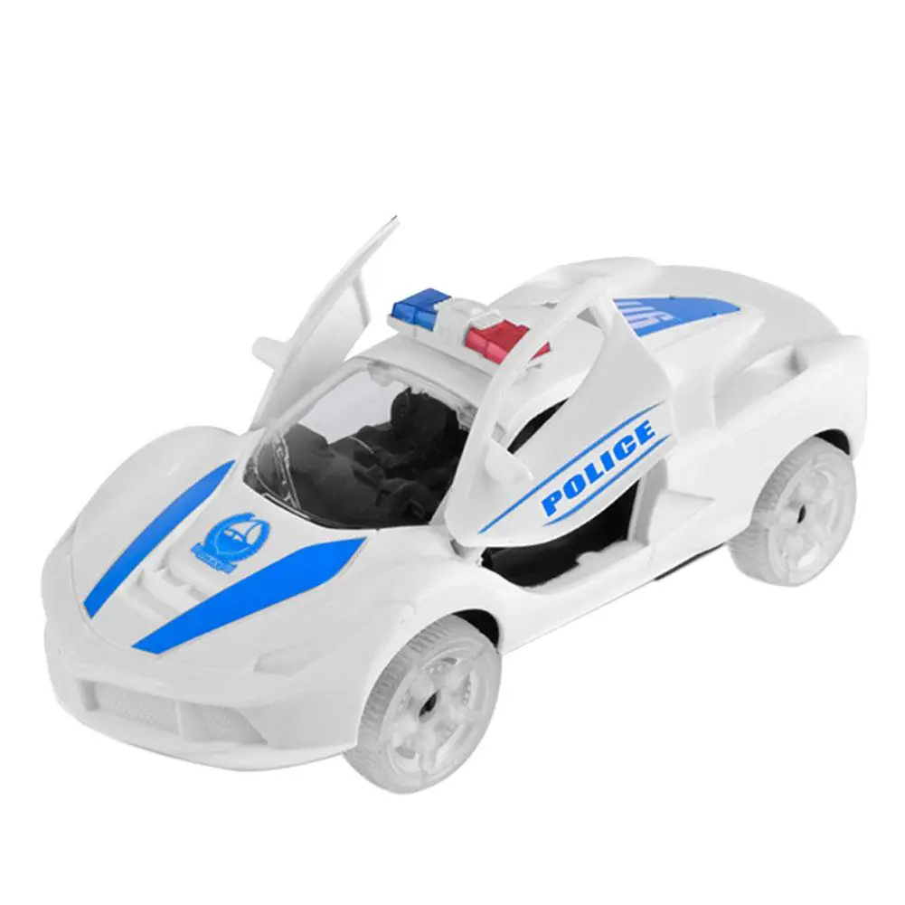 

Gorgeous Lighting Sound Electronic Alarm Car Model Toy Automatic Door Opening Kids Children Simulation Plastic Vehicle Toys