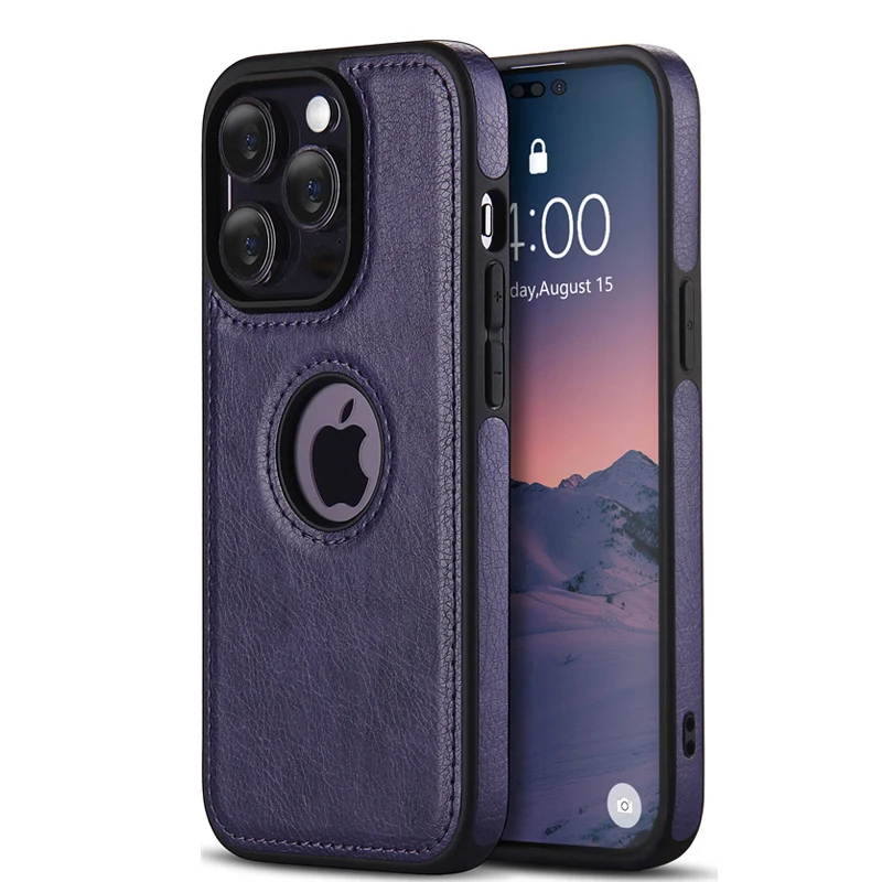 

Чехол ECHOME для iPhone 14 Pro, мягкий деловой кожаный чехол для телефона, Ультратонкий модный мужской защитный чехол для iPhone 14 Pro Max