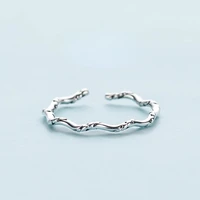 simplicity design branches wave pattern tail ring for girl women ring christmas party gift fashion jewelry