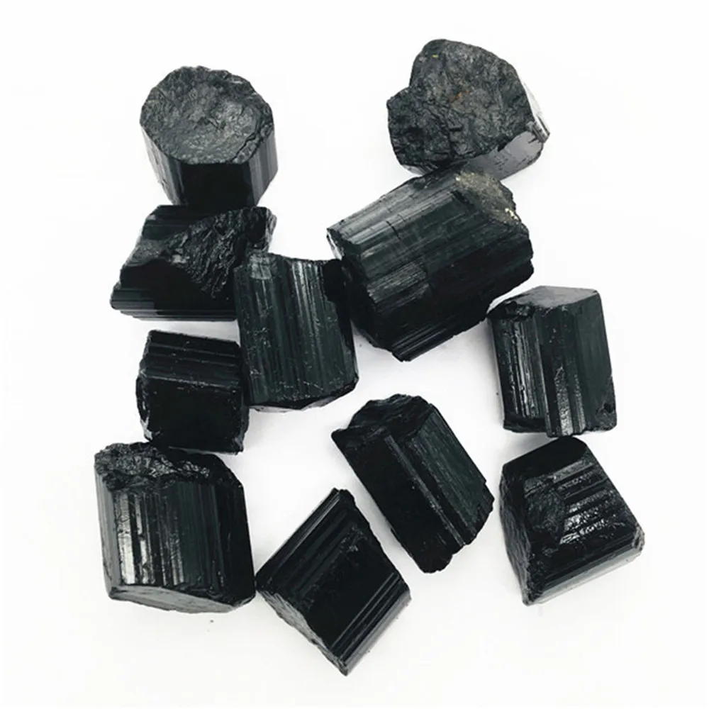 

3 шт. черные Турмалин необработанные камни натуральный кварц образец кристаллического минерала рейки Восстанавливающий камень домашний де...