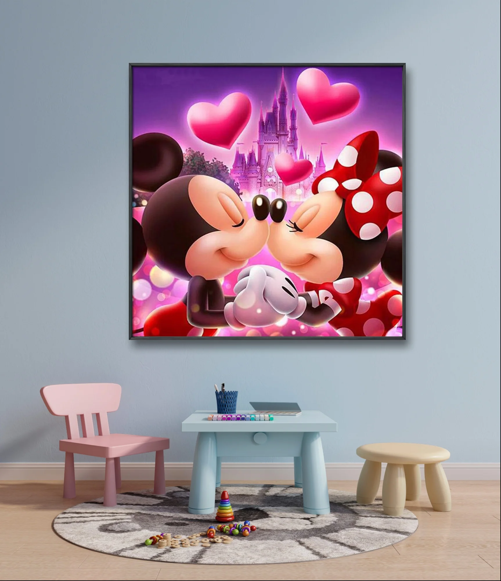 Рисунок 2 - Алмазная 5D картина Микки Мауса