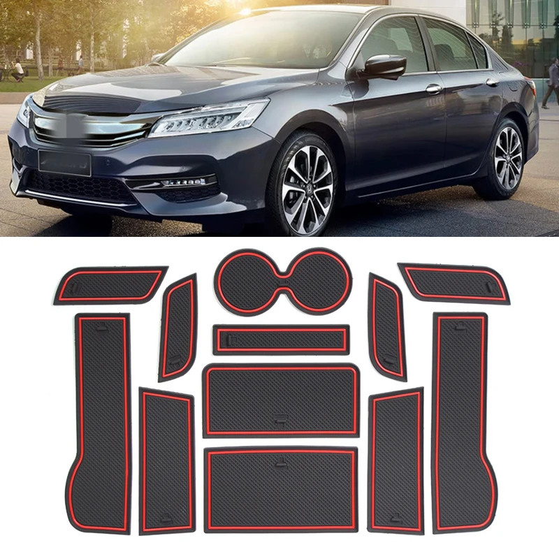 12 шт. автомобильные резиновые Противоскользящие коврики для Honda 9 Accord 2014 2015 2016