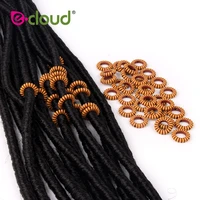 50pcsbag aylic dreadlock dread hair braid tube hair beads for braids clip cuff 8mm hole diy dreadlock accessaries extension