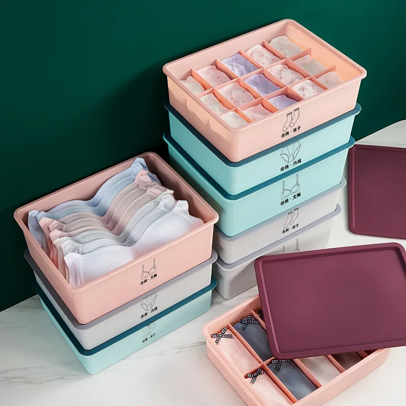 

Closet Organizer For Underwear Socks Home Cabinet Divider Storage Box Storage Organizer for clothes Drawer Organizer no lid