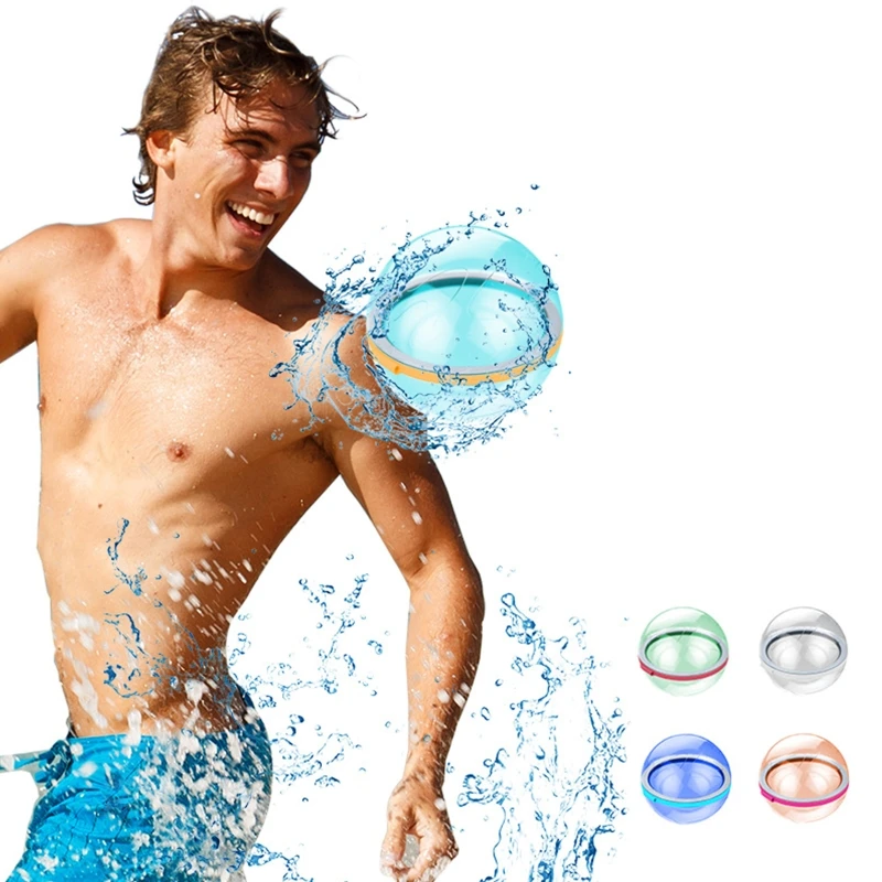 

Water Splash Balls Reusable Silicone Water Balloon for Children Parents Beach Summer Toys Outdoor Activity Self Sealing 2022 New