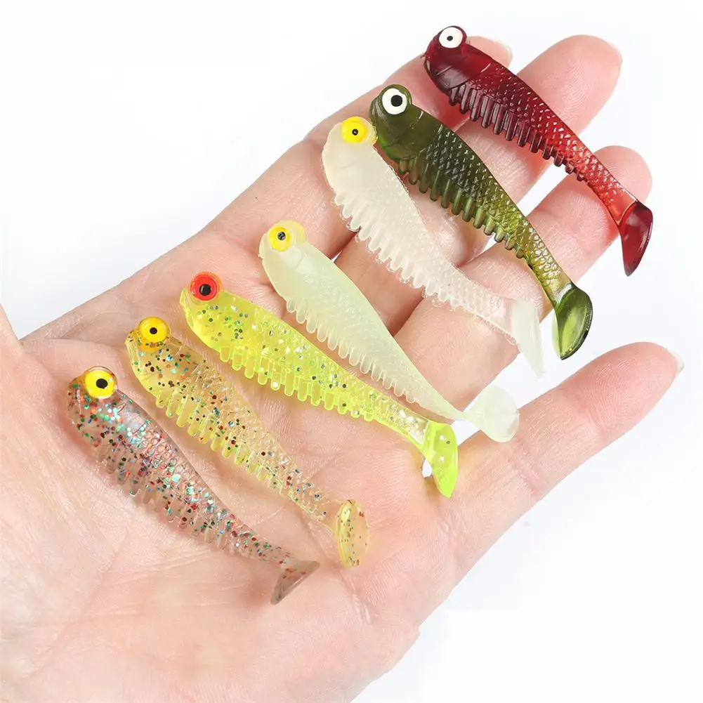 

10 шт./упак. 5,5 cm 1,5g набор мягких рыболовных приманок Grub Worm Swimbaits, силиконовые приманки, рыба, окунь, карп, рыболовная снасть, силиконовая приман...