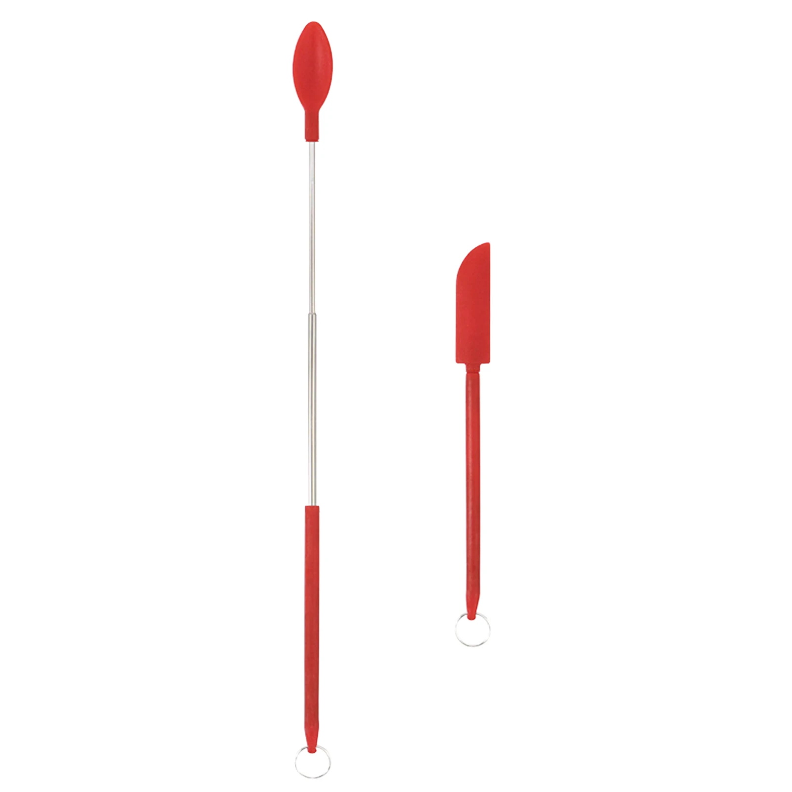 

Small Silicone Spatula Mini Size Silicone Makeup Spatula Spoon Spatula With Hanging Hook Heat-Resistant Mini Silicone Spatula