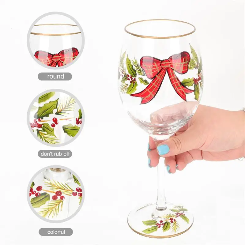 

Christmas Wine Glass Red Wine Champagne Cocktails Goblet Party Wine Cup wine glass glass wine Christmas gift glass goblet