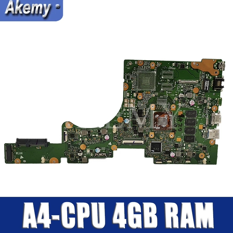 

SAMXINNO For Asus VivoBook E402 E402B E402BA E402BP Laotop Mainboard E402BA Motherboard with A4-CPU 4GB RAM