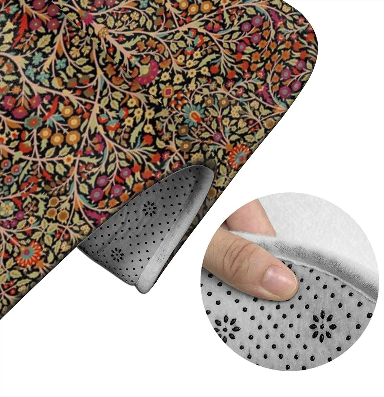 

Garden of Paradise j Bathroom Mat Sets 3 Piece Set Rugs Memory Foam Mat Set Toilet Seat Cover Bath Mat lid Cover