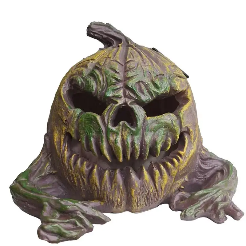 

Scary Solar Outdoor Garden Halloween Pumpkin Lantern Resin Handicrafts Garden Festival Atmosphere Decorative Pumpkin