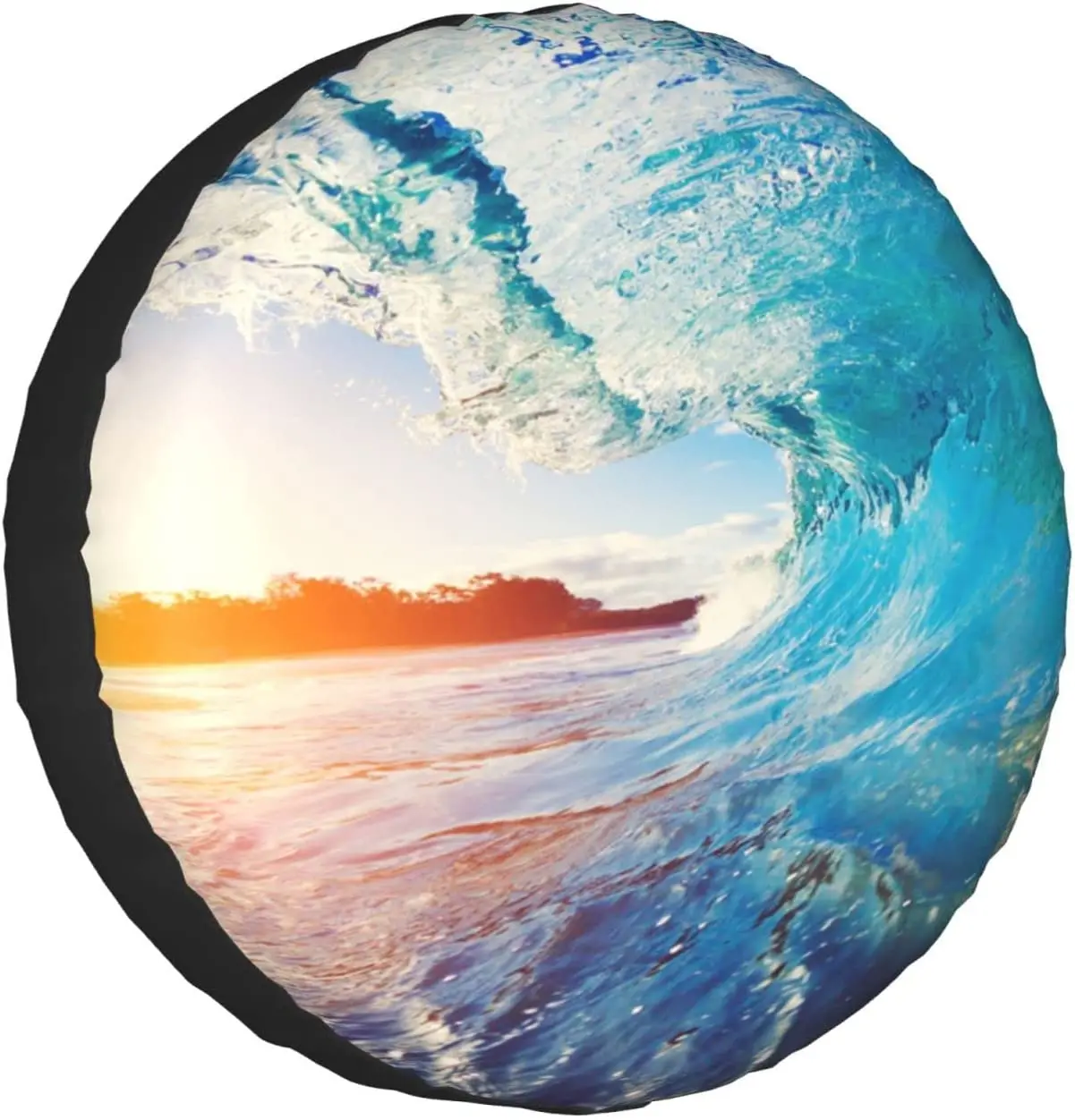 

Spare Tire Cover Universal Portable Tires Cover Beautiful Beach Car Tire Cover Wheel Protector Weatherproof and Dust-Pro