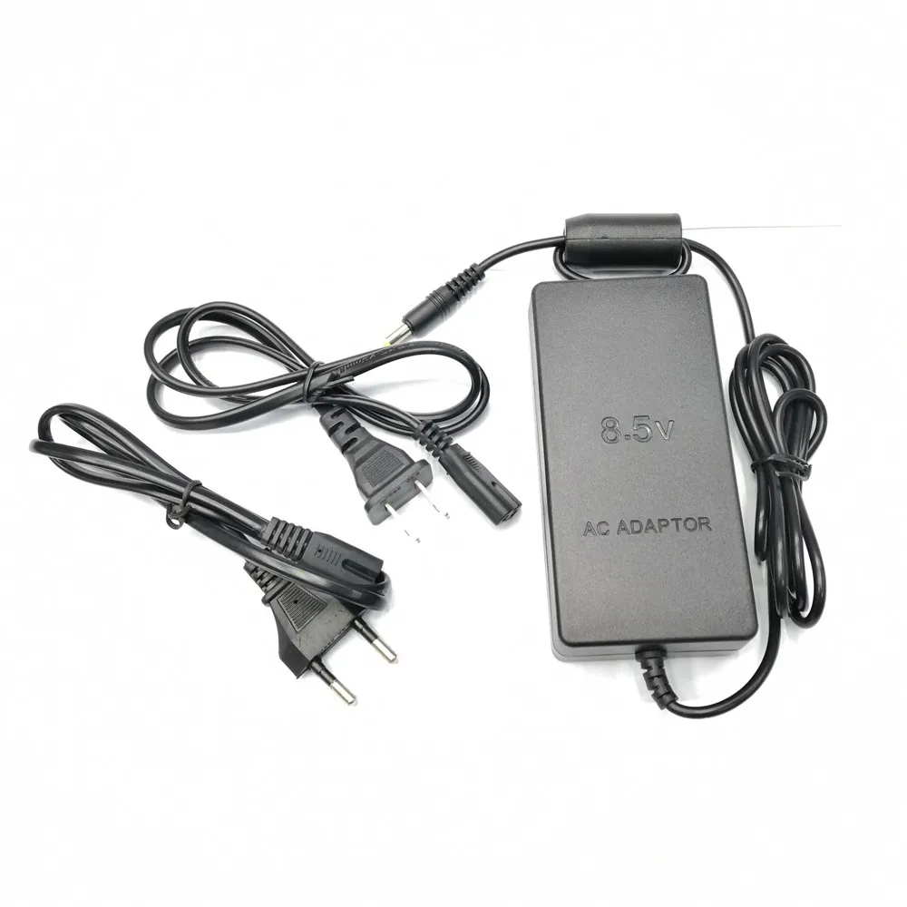 

100pcs US/EU Plug AC 100~240V Adapter Power Supply Charger DC 8.5V 5.6A Adaptor Cord For Sony Playstation PS2 70000 Series