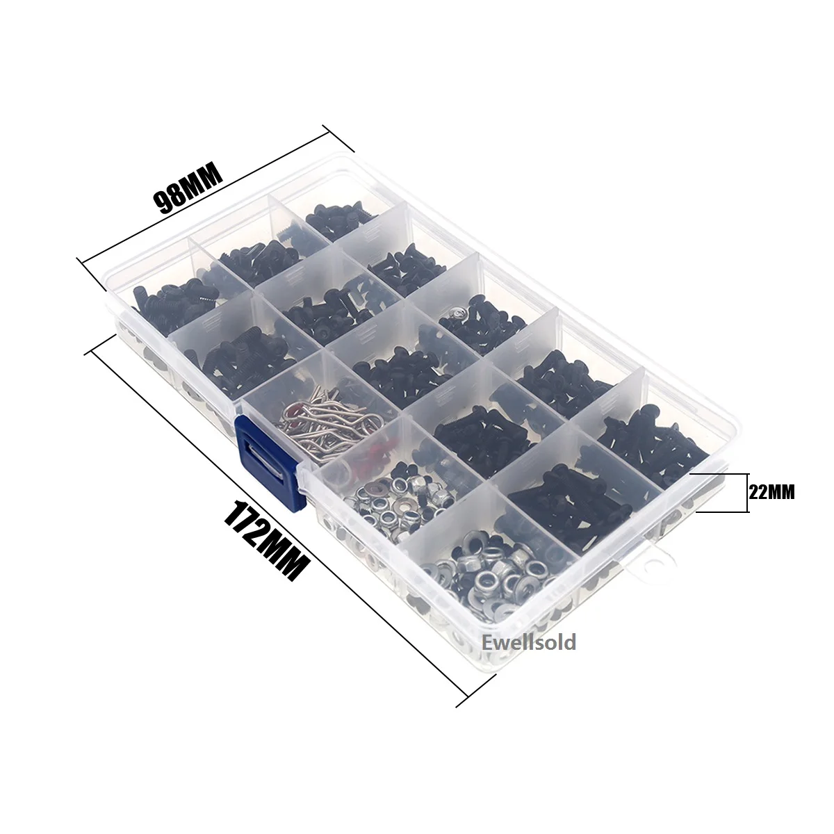 Фото 500 шт., универсальные крепежные элементы TRX4 TRX6 D90 SCX10 90046 1/8 1/10 1/12 №5
