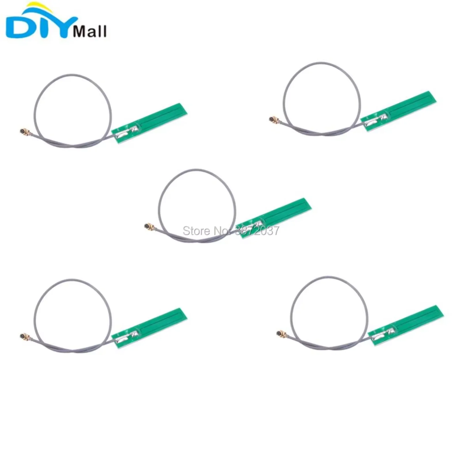 Фото 5 шт./лот GSM GPRS 2G 3G PCB антенна IPX13 50 Ом 3dBi 880-960 МГц 1710-1800 МГц для модулей SIM800 SIM808 GSM №1