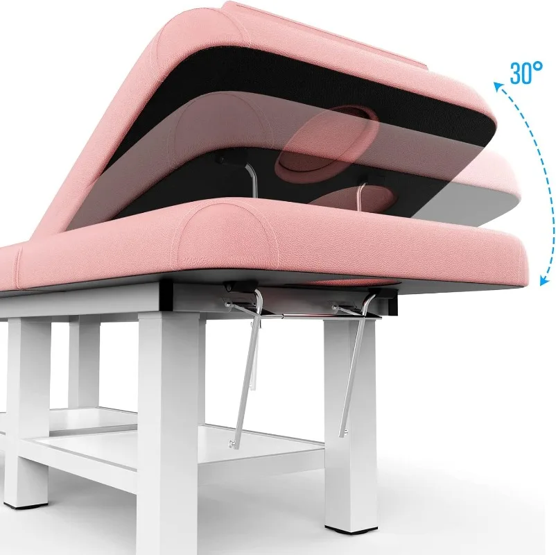 Сверхмощный стационарный массажный стол 800 фунтов с открытой грудью и