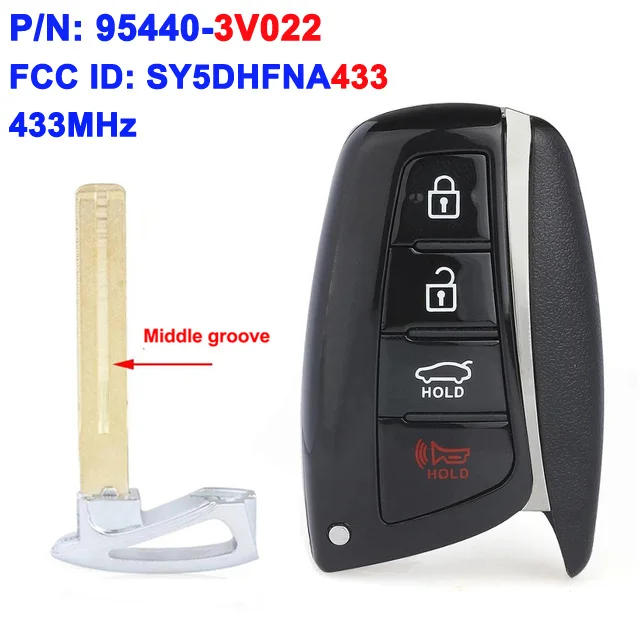 

95440-4Z200 SY5DMFNA04 для Hyundai Santa Fe 2013 2014 2015 2016 2017 2018 95440-2W500 95440-B8100 умный дистанционный ключ 95440-3V022