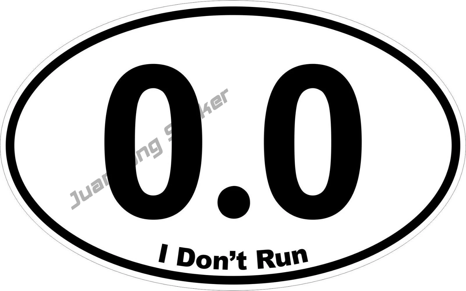 

I Don't Run 0.0 Oval Decal Bumper Sticker Car Truck Funny Running 4x4 Off Road Decal 4x4 Off Road Decal Decoration