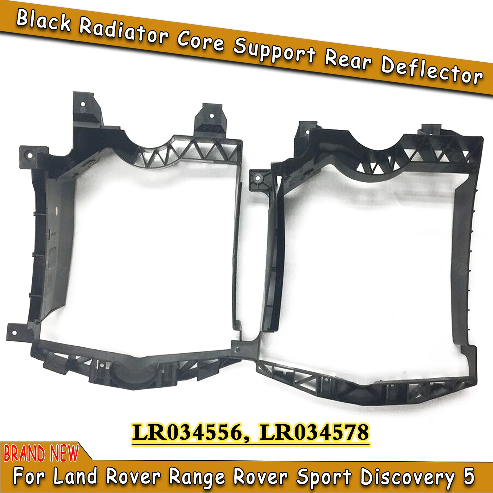 

Radiator Core Support Rear Deflector Left Right For Land Rover Range Rover Sport Discovery 5 LR034556 LR034578