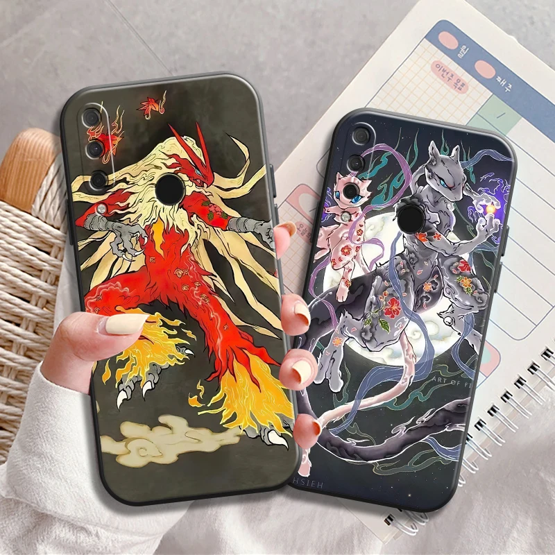 

Japan Anime Pokemon Phone Case For HUAWEI P20 P30 P40 Lite Pro Plus P20 Lite 2019 P Smart 2020 2019 Z 5G Coque Back Soft