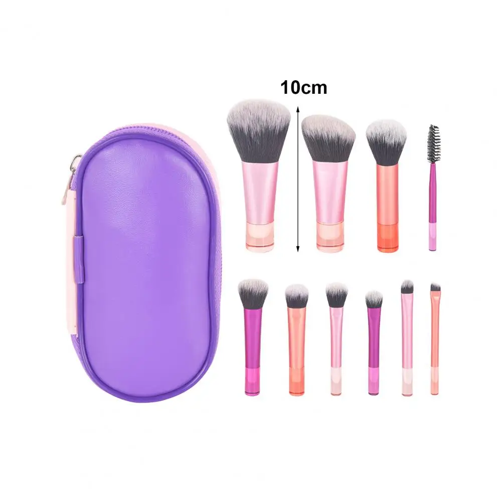 Профессиональные кисти для макияжа удобный путешествий набор кистей с сумкой