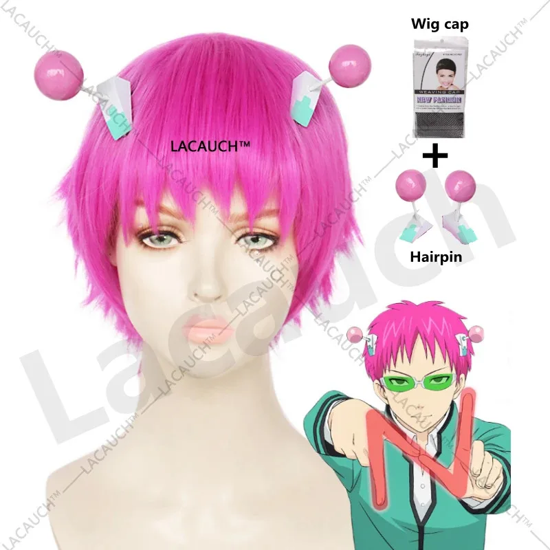 Фото Saiki Kusuo no Psi The Disastrous Life K.-Nan Униформа Хэллоуин Косплей Костюм Синтетические волосы Парики Заколки для волос Animea; 3,v'5.t;8, №4