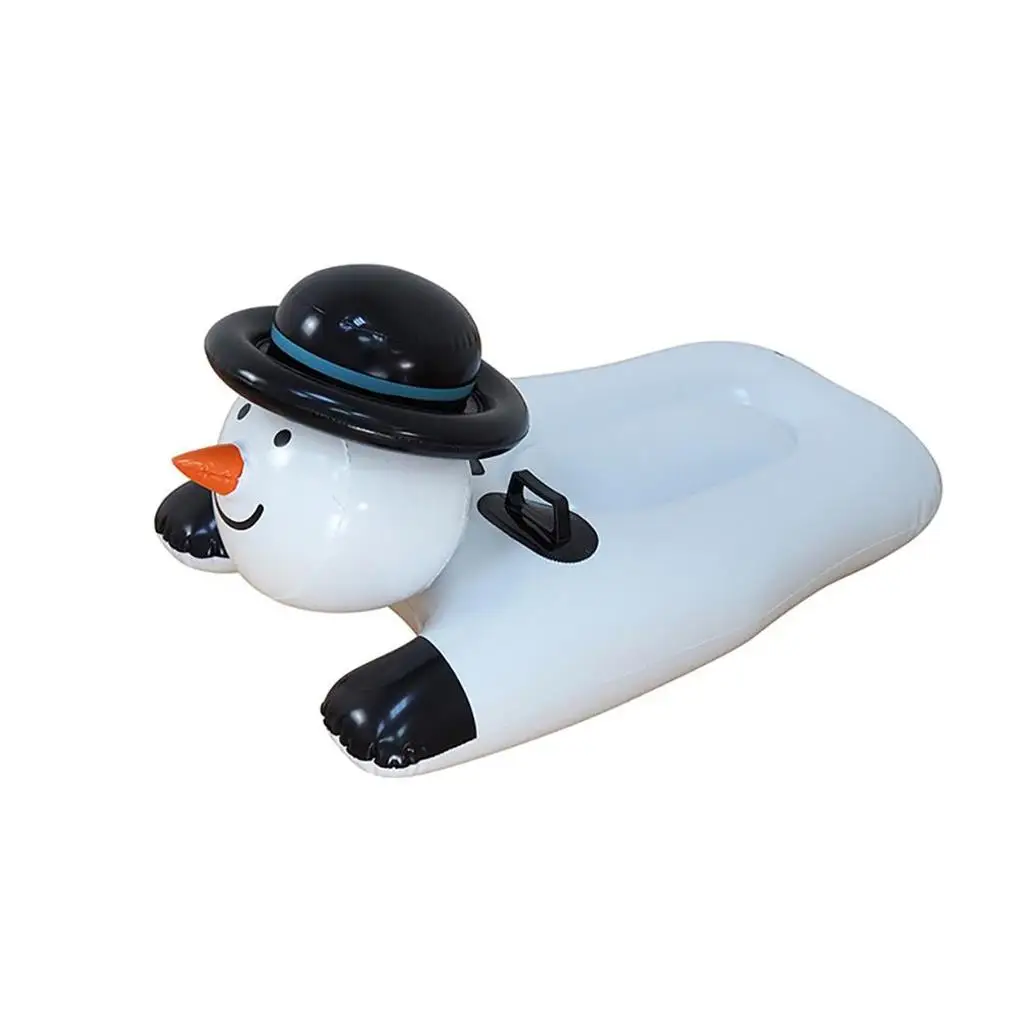 

Snow Snowman Inflatable Thickened Reusable Tube Sled Board Skiing Sport Wear-resistant Handle Resistance Child