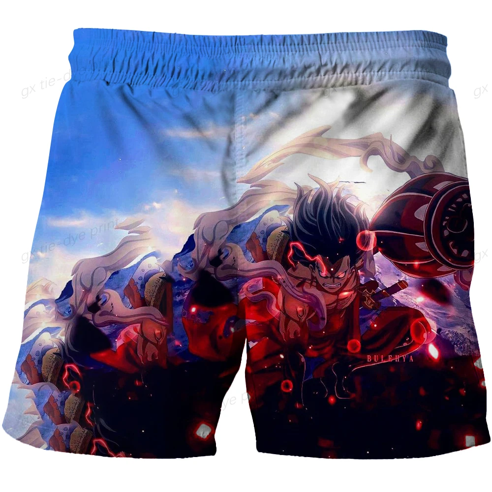 

2023 One Piece Luffy Cosplay Clothing Pants Children's Halloween Clothing Summer Beach Swimming Pants Boys' Quick Dry Breathable
