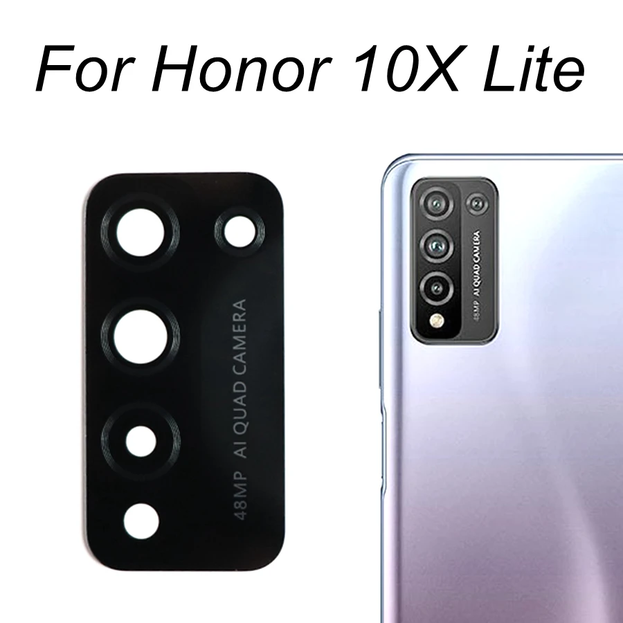 Замена стеклянного объектива задней камеры для Huawei Honor X8 10 10i 10X Lite 20 30 Pro 30S 30i 50