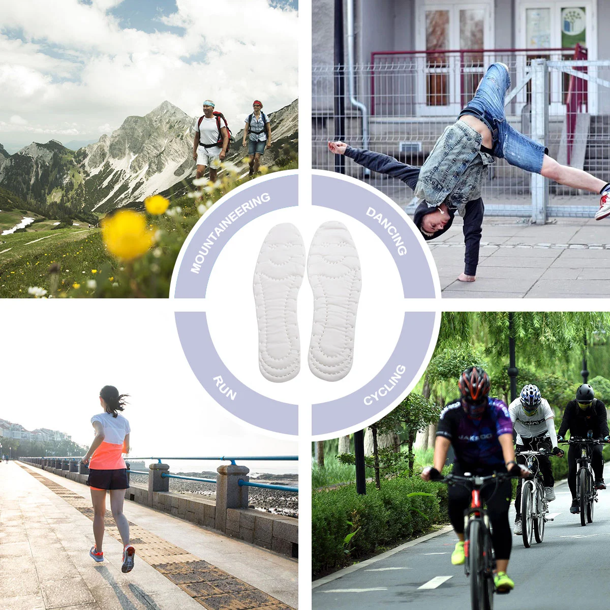 5 пар одноразовых вставок для мужской обуви подушечки устранения запахов