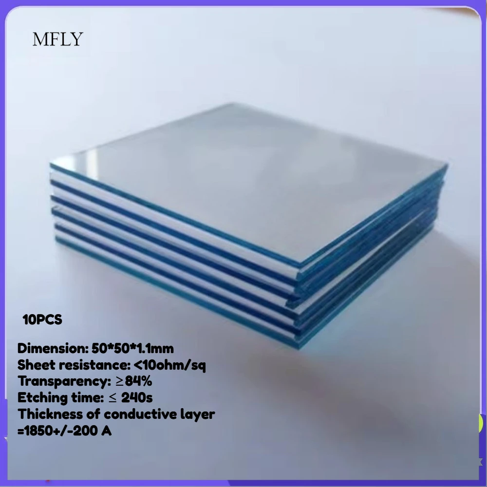 

Проводящее стекло XMSJ ITO 50x50x1.1 мм