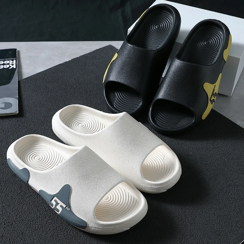 Летние женские и мужские тапки-шлепанцы крутые граффити пляжные шлепанцы