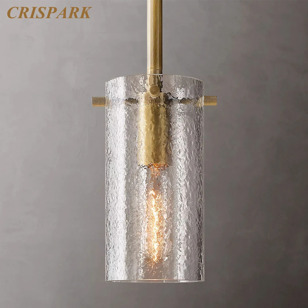 

Charleroi Pendant Textured Glass Pendant Ceiling Light Bedside LED Hanging Lamp Modern Single Pendant Lights for Island Kitchen
