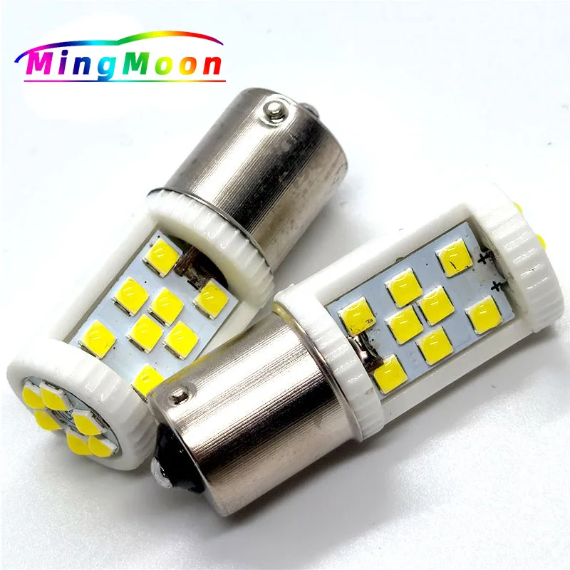 

5pcs 1156 P21W BA15S 1157 BAY15D P21/5W LED Light Car Turn Signal Brake Lights Auto Lamp DC 12V Bulbs White Red Cermaic