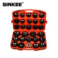 30pc oil filter removal wrench caps fluted cups socket remover automotive universal auto car tool kit for ford bmw audi sk1506