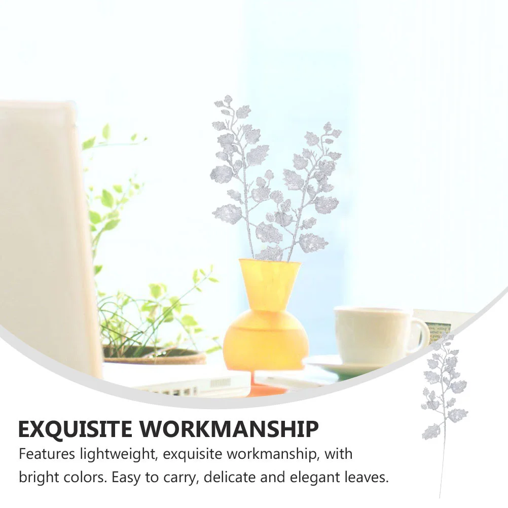 20 шт. золотые ветки деревьев имитация листьев искусственные рождественские