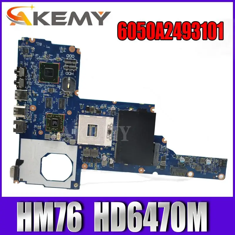 

Akemy Laptop motherboard for HP 1000 CQ45 HM76 HD6470M PC Mainboard 685108-001 685108-601 6050A2493101-MB-A02 tesed DDR3