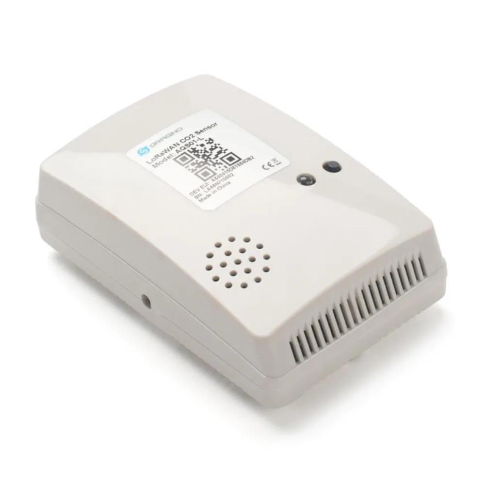 Фото Dragino AQS01-L Крытый датчик качества воздуха LoRaWAN CO2 для CO2, температуры, относительной влажности и давления воздуха №1