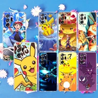anime pokemon pikachu for samsung s21 plus s20 fe a52 a12 5g a8 a7 a6 a5 j4 j5 j6 j7 j8 2018 2017 transparent phone case