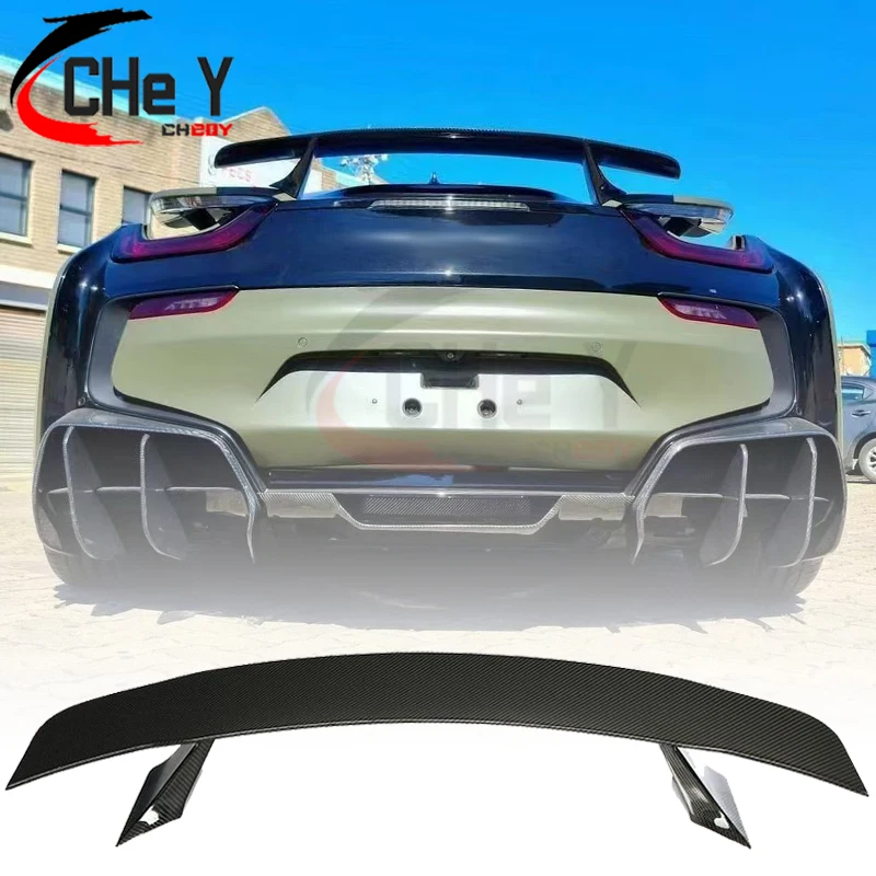 Задний спойлер для BMW i8 Coupe 2014 15 16 17 18 2019 из углеродного волокна